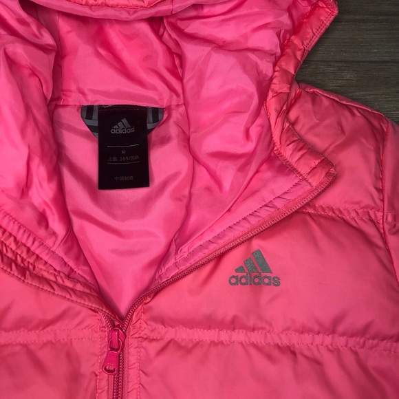Adidas pink puffer jacket - Picture 3 of 5